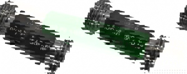 Plug Thread Gage: 1-1/4-7 Thread, 2B Class, Double End, Go & No Go